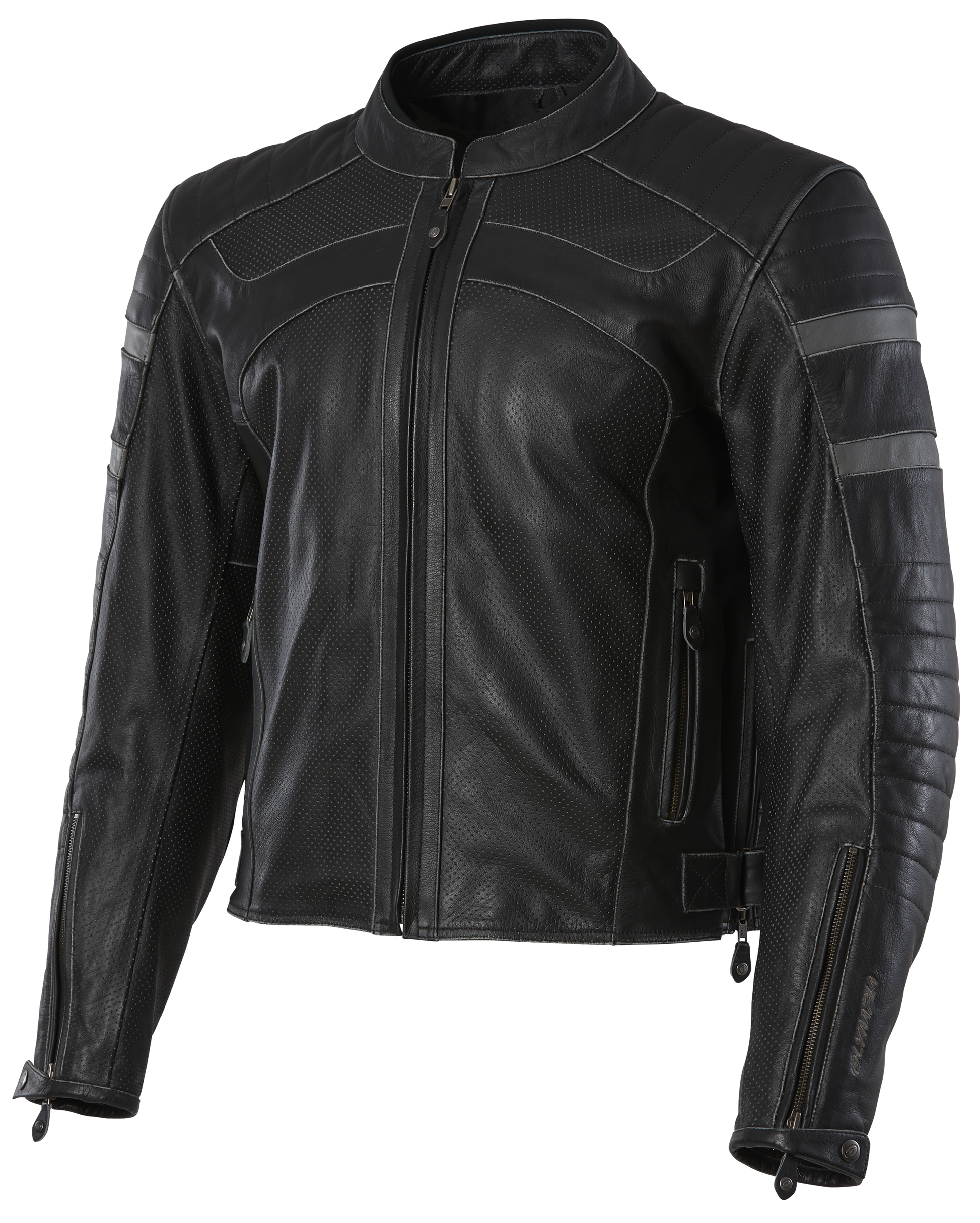 OLYMPIA LONG BEACH LTH JCKT BLK L MLJ1704BK-L