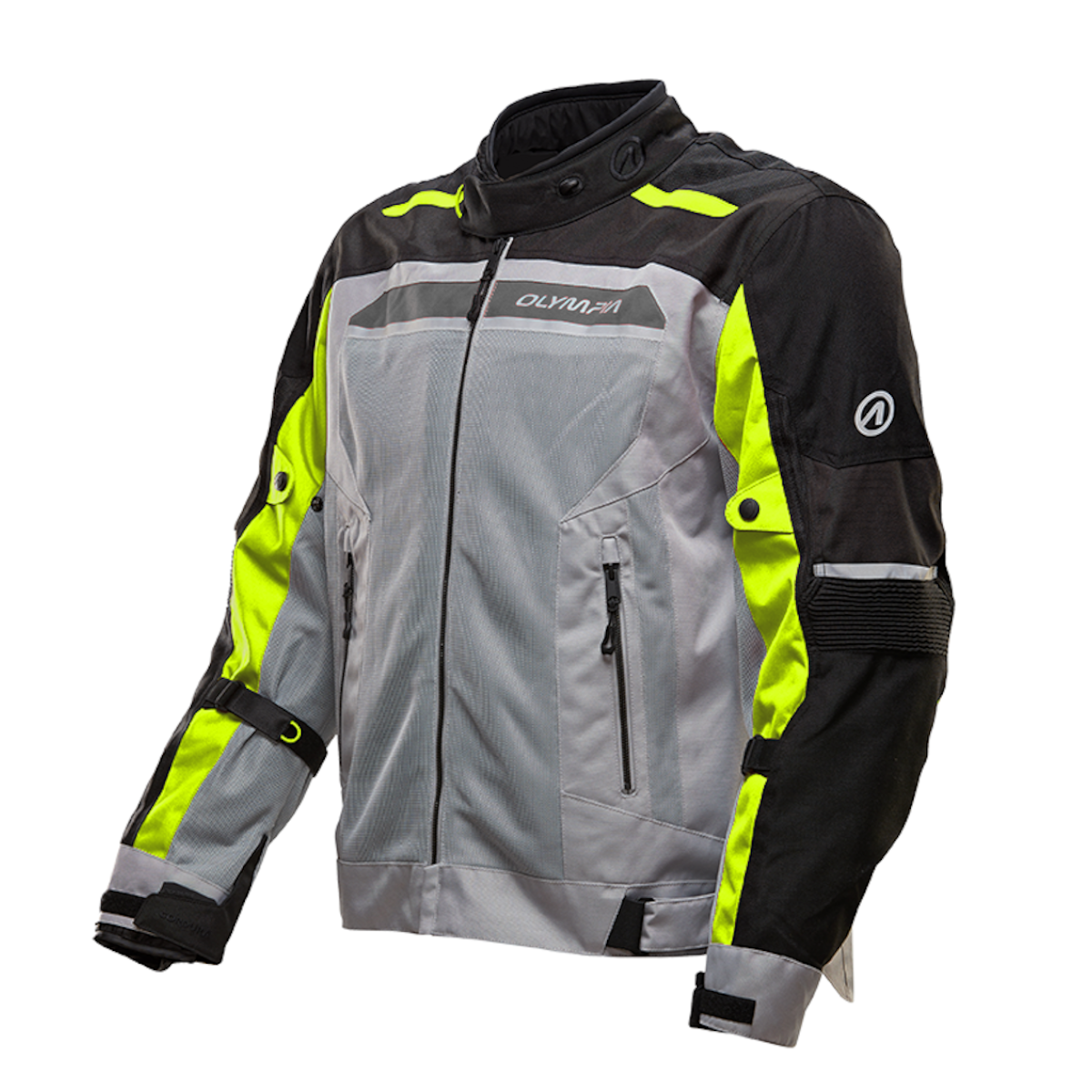 OLYMPIA AIRGLIDE 7 JCKT LT GREY HI-VIZ 3XL OM19550GZ-3XL