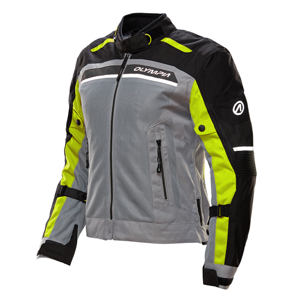 OLYMPIA (L) AIRGLIDE 7 JCKT LT GREY HI-VIZ L OL19550GZ-L