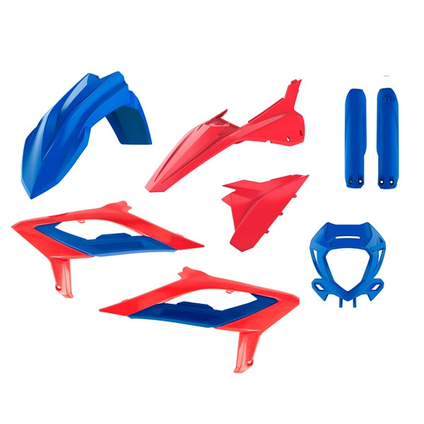 POLISPORT PLASTIC KIT COMP BL/RD BETA 91592