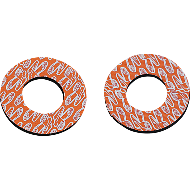 RENTHAL GRIP DONUTZ WHITE ON ORANGE RENTHAL G204
