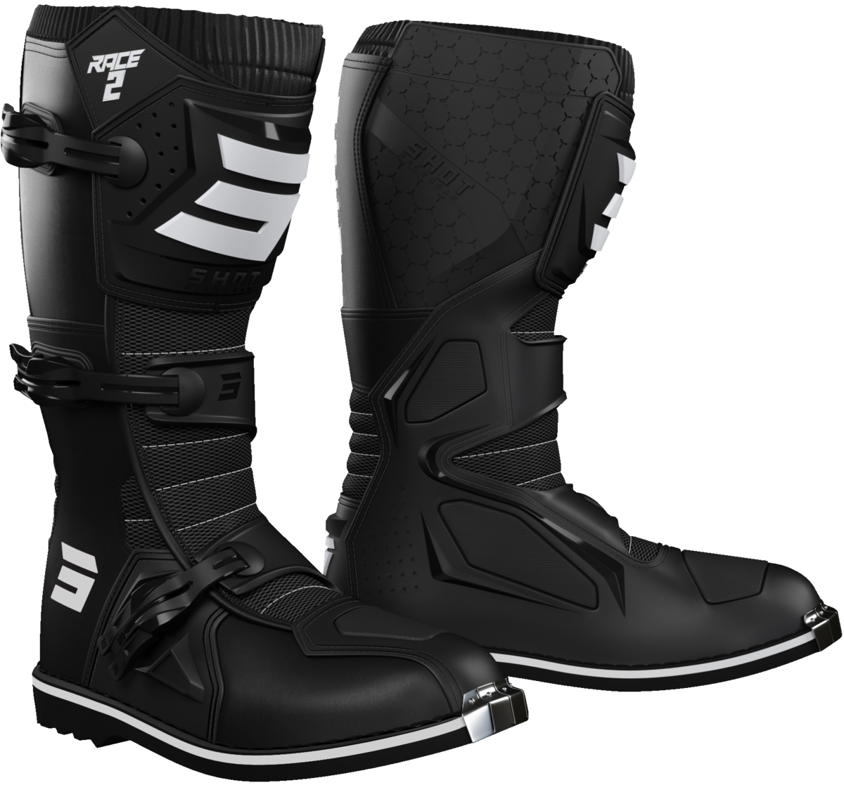 SHOT RACE 2 MX BOOT BLK 40 (7.5) 244-03337