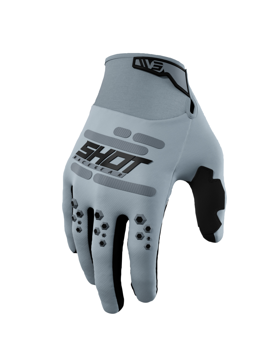 SHOT VISION GLV GREY XXL 244-03689