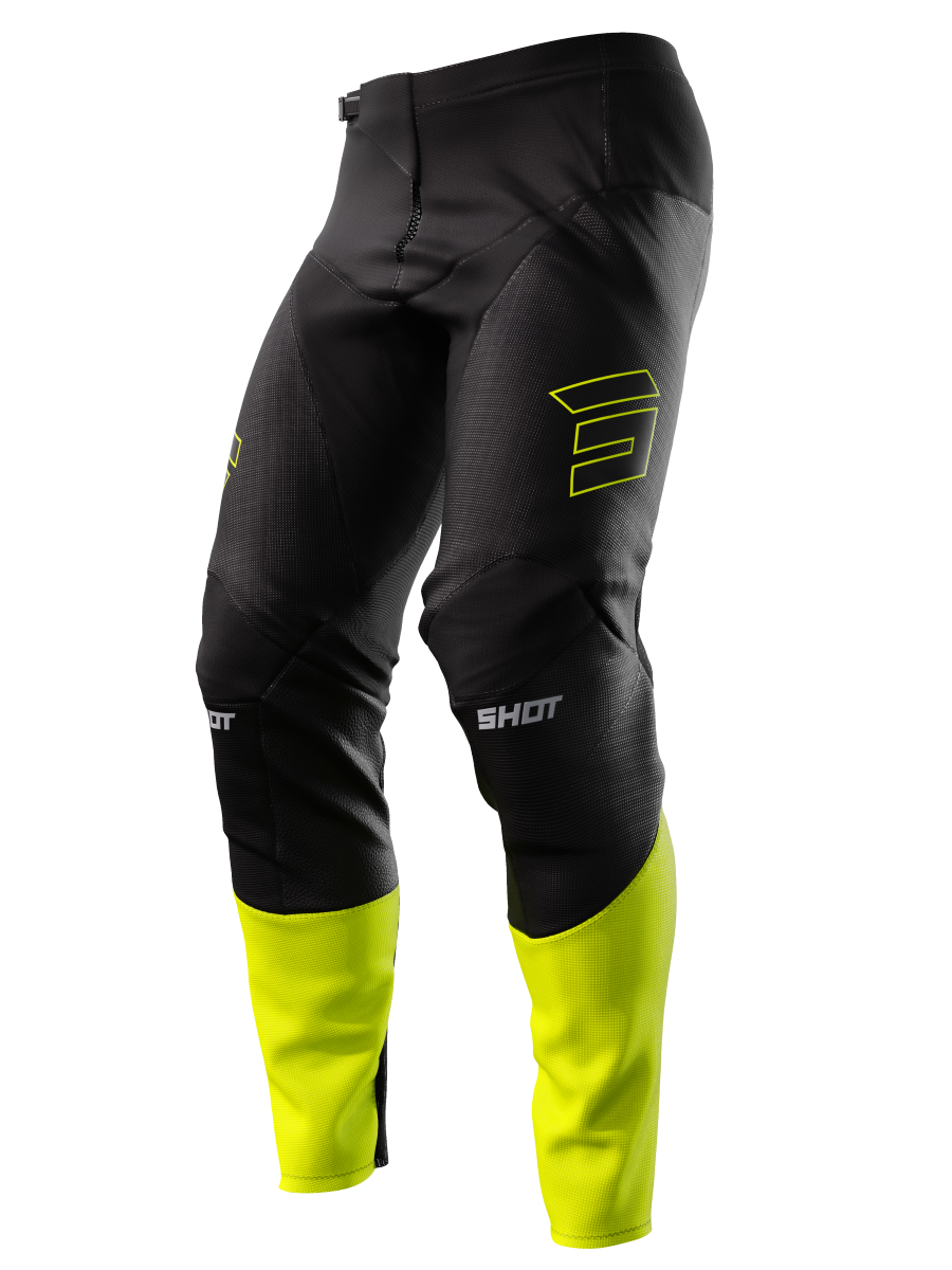 SHOT CONTACT PATROL PANT BLK/NEON YEL 30 244-04055