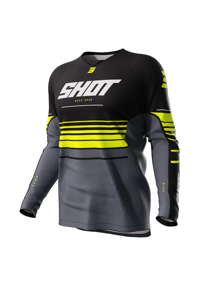 SHOT RAW KID PEAK JSY NEON YEL 10/11 244-04170