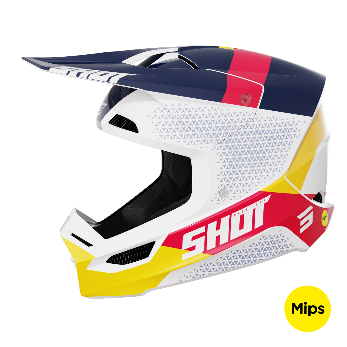 SHOT RACE RIDGE RED/BLUE GLOSSY XL (ECE) 244-04220