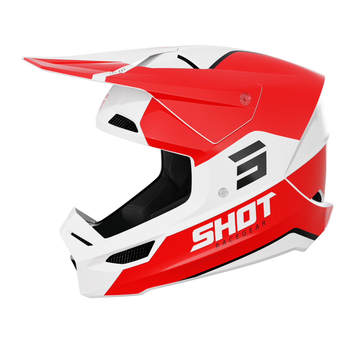SHOT FURIOUS BOLT RED GLOSSY M (ECE) 244-04226