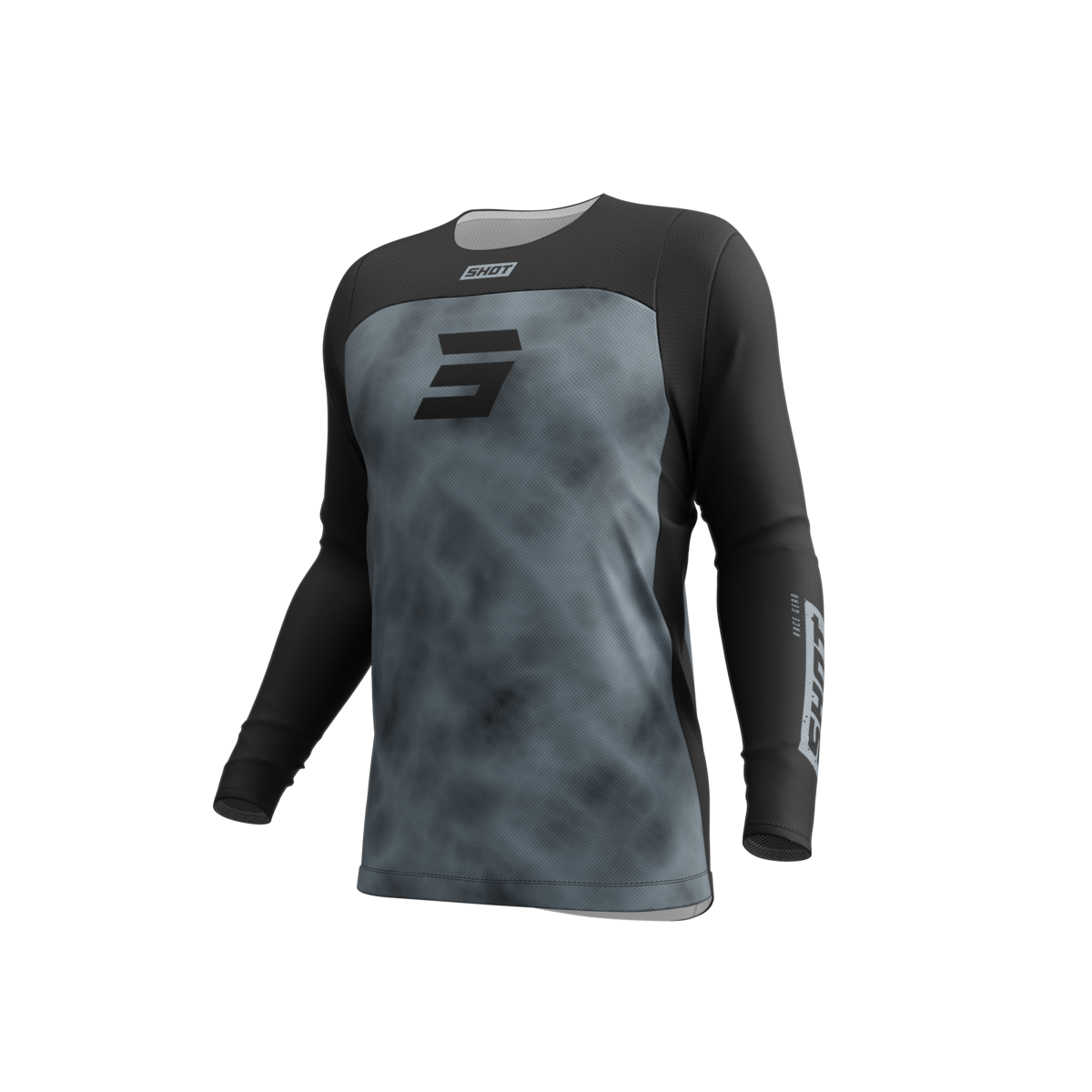 SHOT CONTACT ONYX JSY BLK/GREY 2XL 244-04534