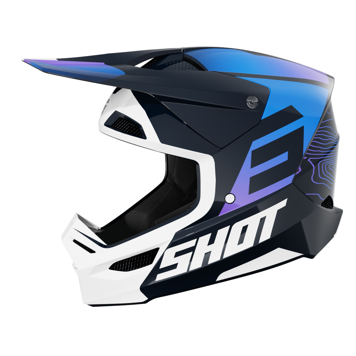 SHOT FURIOUS APEX GLOSSY BLUE XL 244-04703