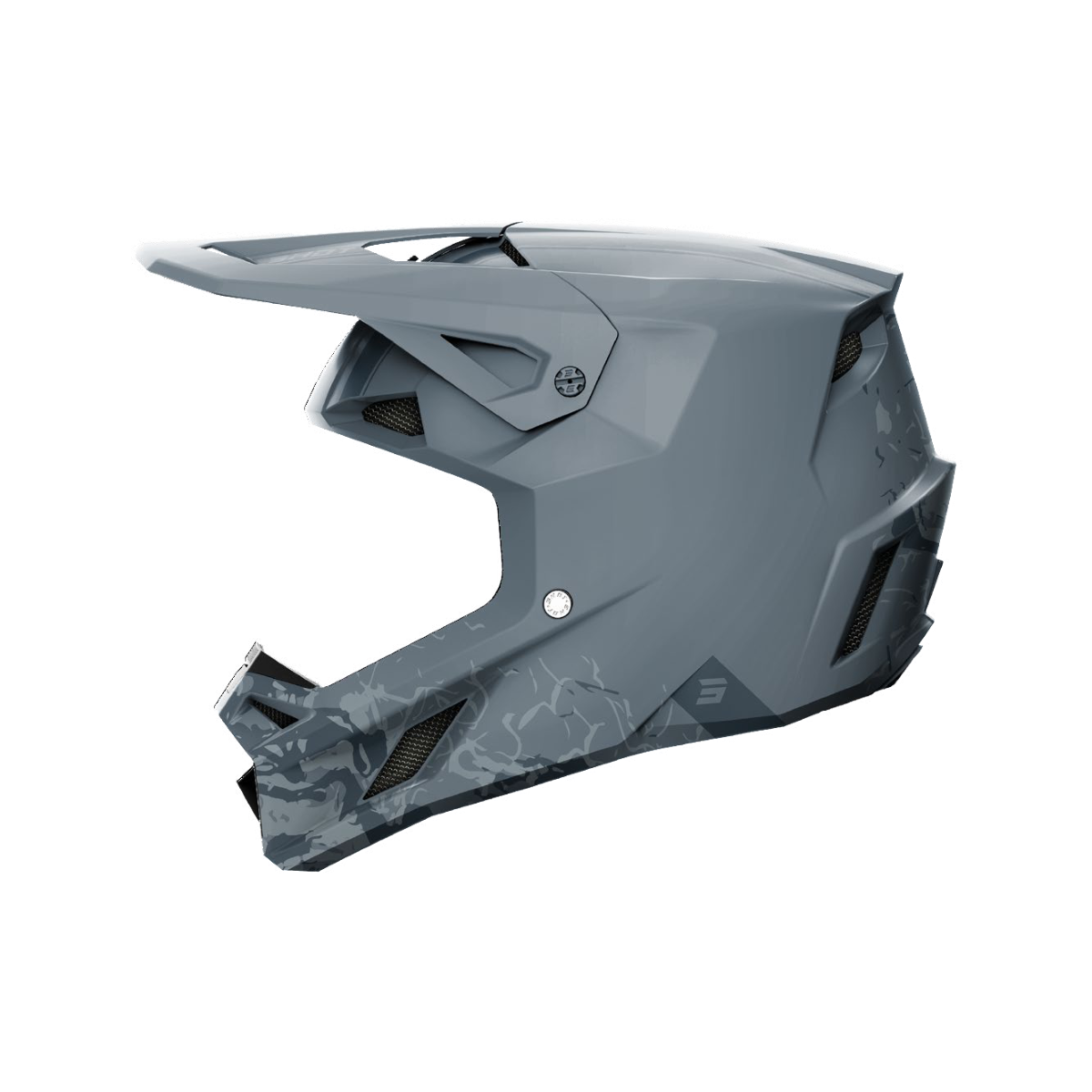 SHOT HELM SPEED BATTLE GREY MATT MD 244-05186