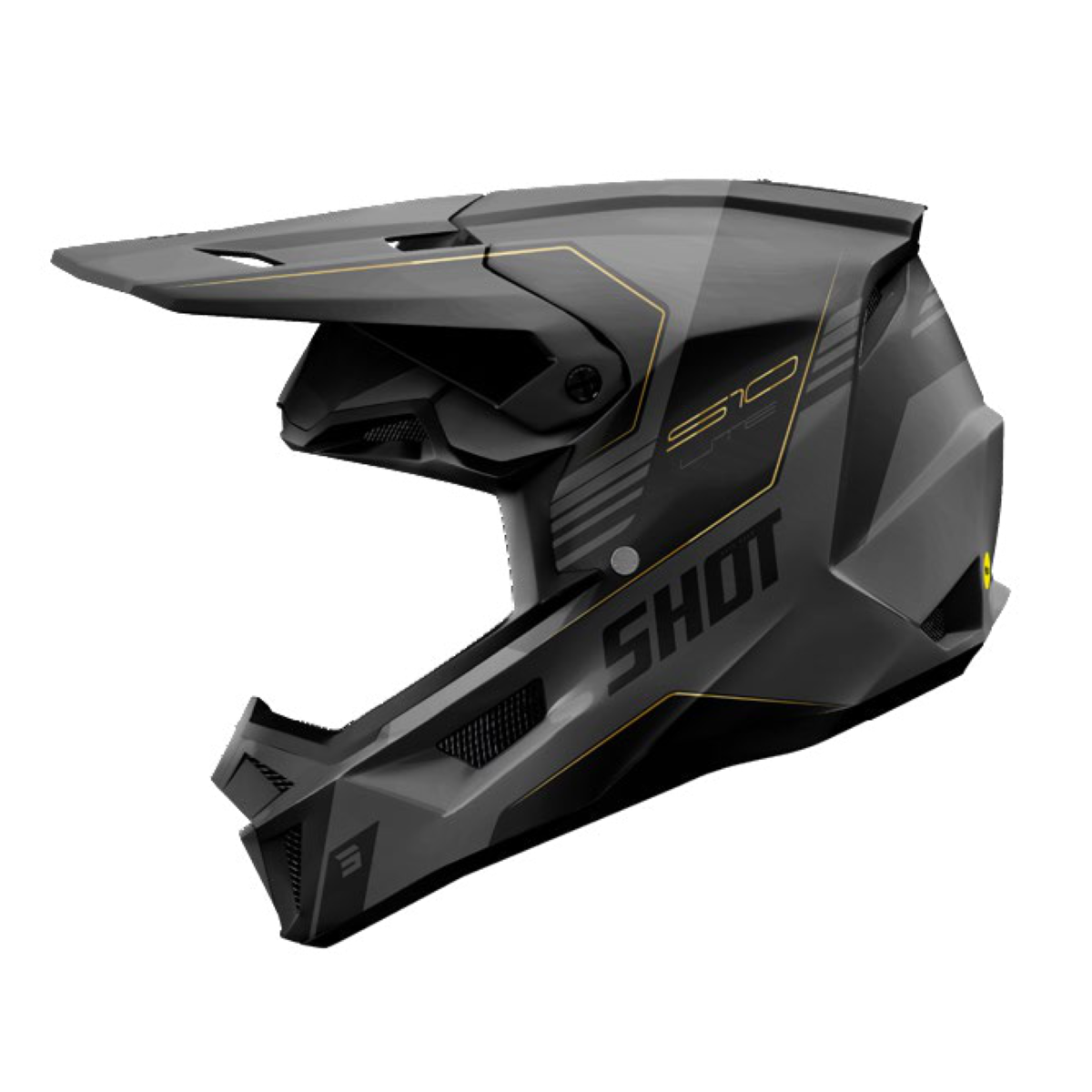 SHOT HELM LITE S10 BLK/GREY MATT L 244-05312