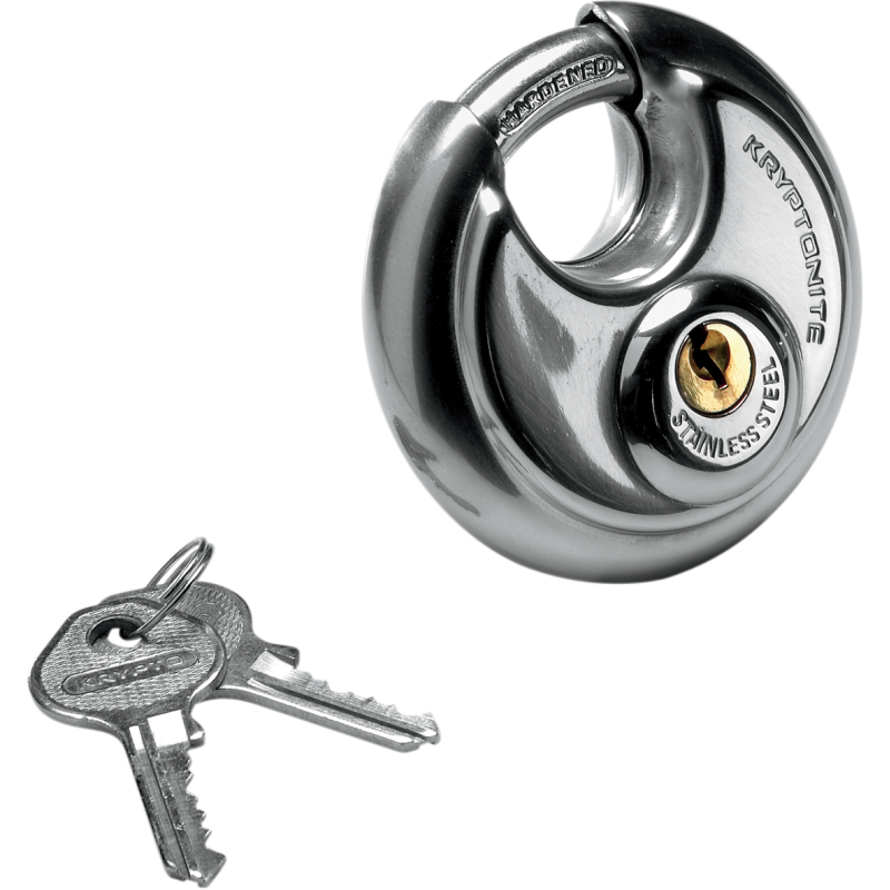 KRYPTONITE STAINLESS STEEL 70MM(3")ROUND PADLOCK 720018850434