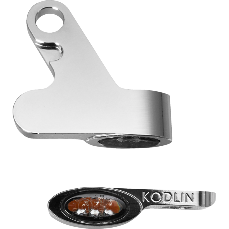 KODLIN ELYPSE FRONT LED 2-1 TURN SIGNALS M8 SOFTAIL CHROME K68501