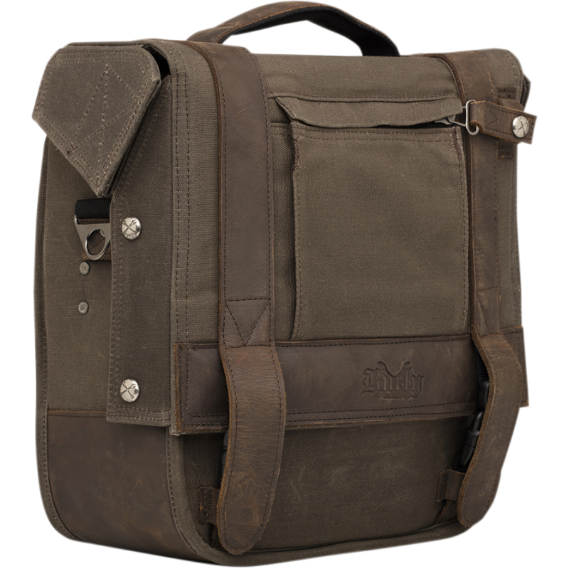 BURLY BRAND DETACHABLE SADDLEBAG - DARK OAK B15-1000D