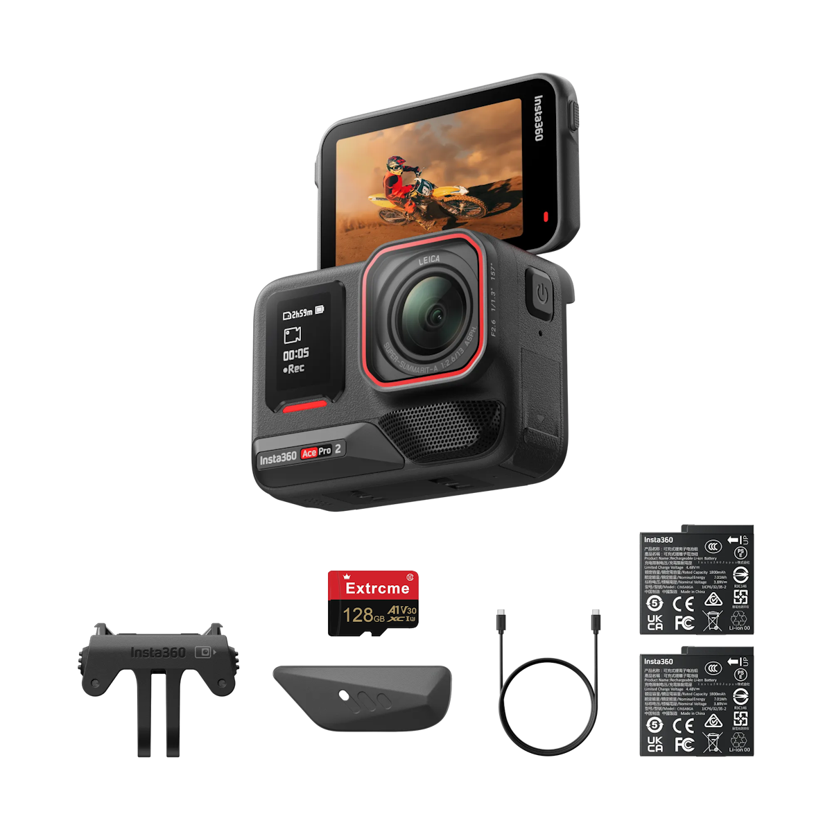 INSTA 360 ACE PRO 2 CAMERA 2XBATT+MEM CARD P.ABG0000803