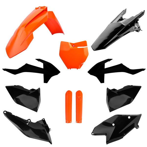 POLISPORT PLASTIC KIT COMP OG/BK KTM 91457