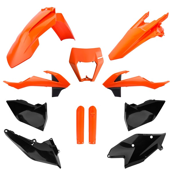 POLISPORT PLASTIC KIT COMP OG/BK KTM 91473