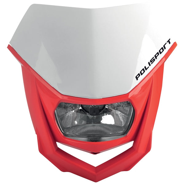 POLISPORT HEADLIGHT HALO WH/RD 8657400040
