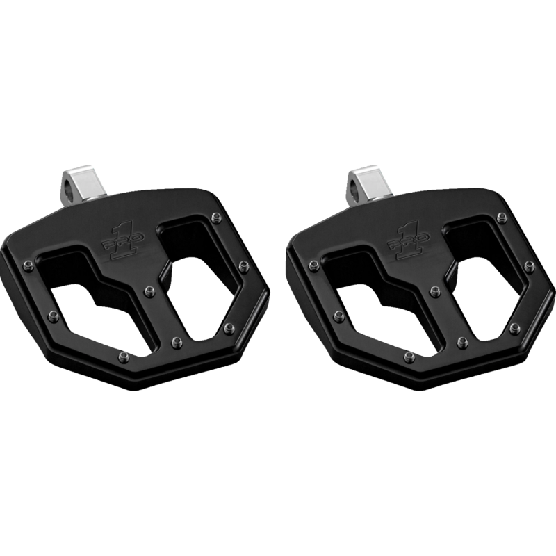 PRO-ONE PERF.MFG. PRO PEG, BMX V1, BILLET MINI FLOORBOARDS, BLACK ANODIZE 500761B