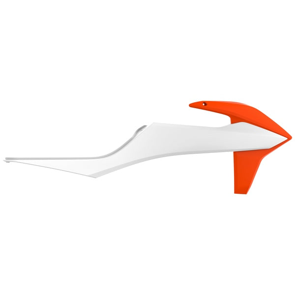 POLISPORT RADIATOR SCOOP OG/WH KTM 8422100009