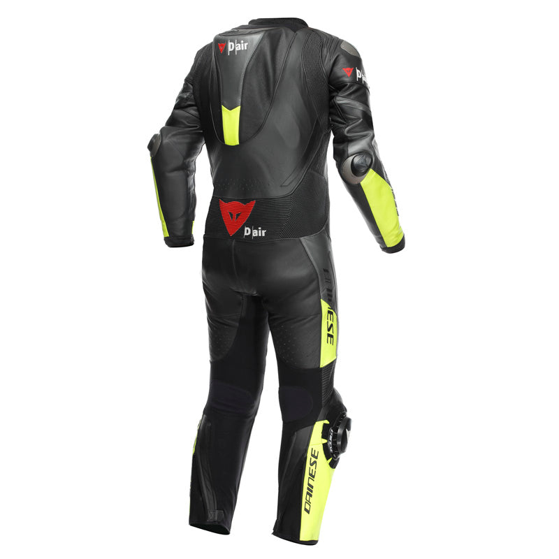 DAINESE MISANO 3 PERF D-AIR 1PC LTHR BLK/ANT/FL-YEL 60 1D10031-P18-60