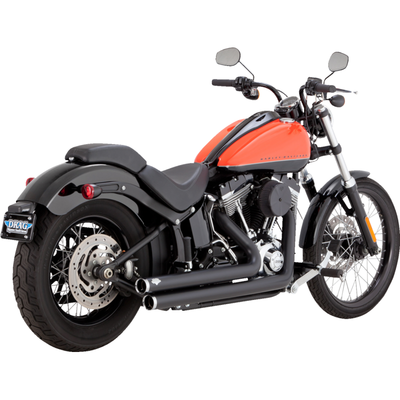 VANCE & HINES 86-09 SOFTAIL BIG SHOT ST BLK 47959