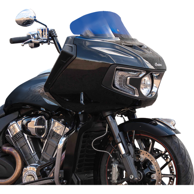 KLOCK WERKS WINDSHIELD FLARE INDIAN 8" BLUE KWW-04-0623