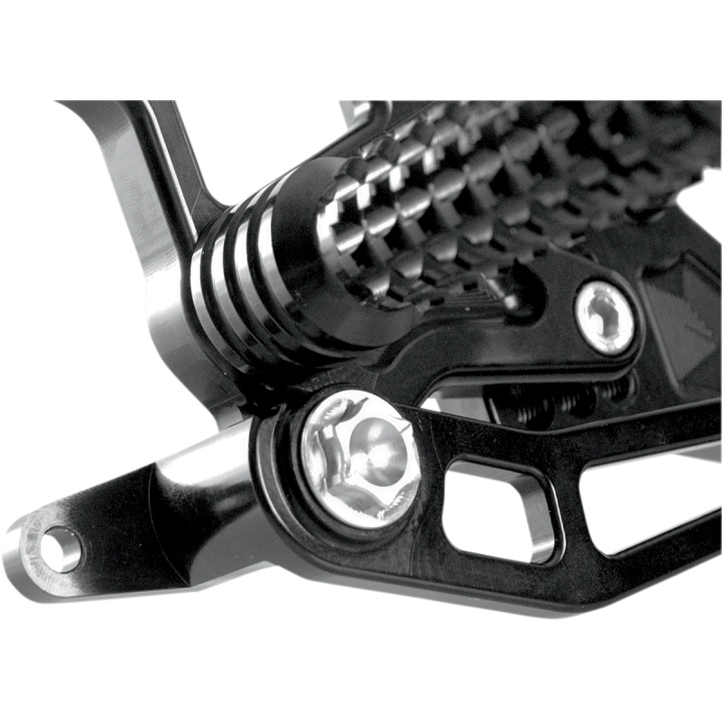 VORTEX 09-16 GSXR1000 REARSETS BLK V2 RS572K