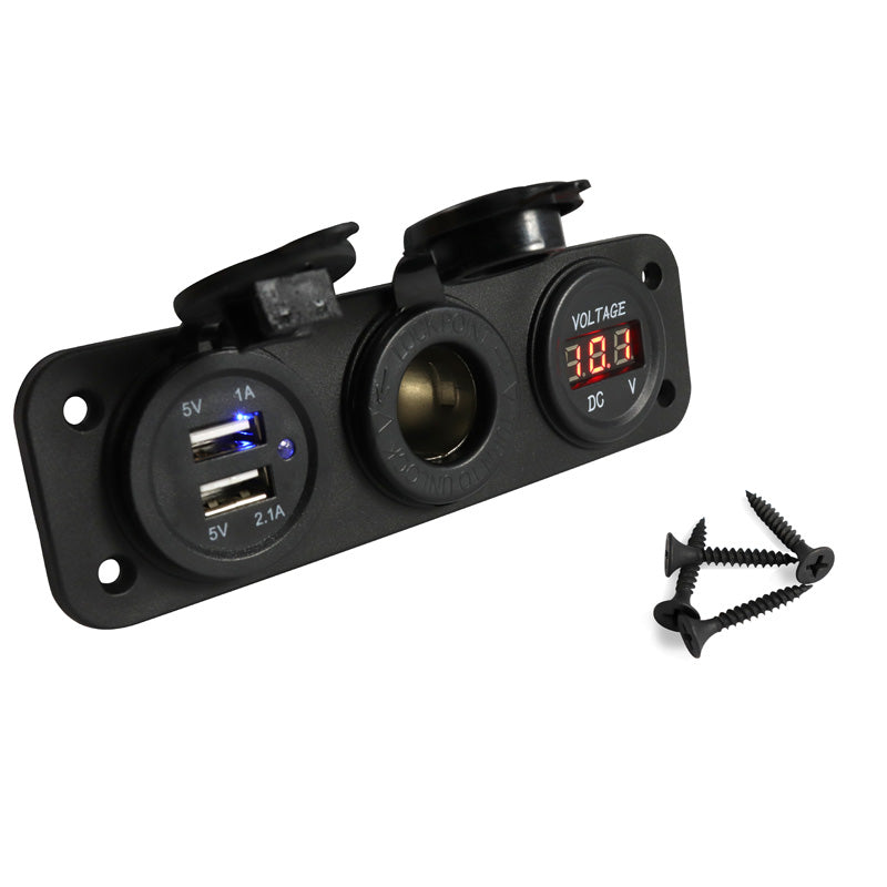 ITL POWER SOCKETUSB  VOLT. W/ MOUNT. PANEL 2600014
