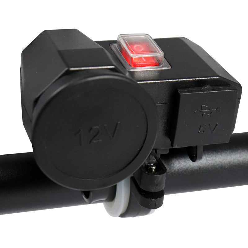 ITL POWER SOCKET  USB 2X3.1AHANDLEBAR OR MIRROR TYPE 2600015