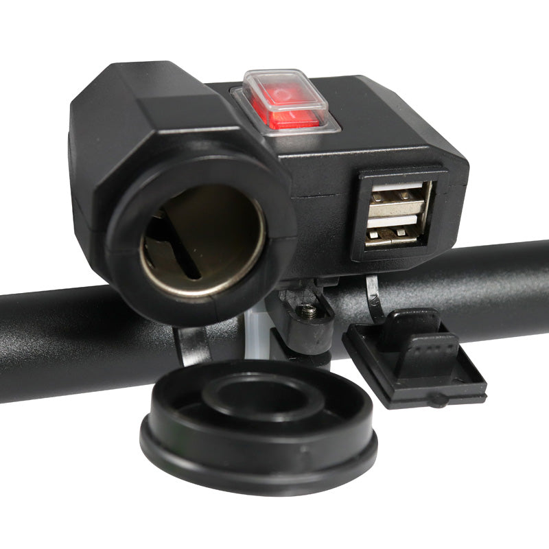 ITL POWER SOCKET  USB 2X3.1AHANDLEBAR OR MIRROR TYPE 2600015