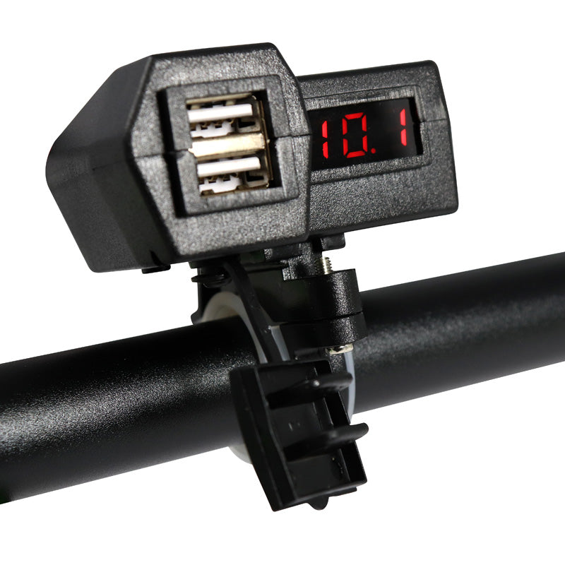 ITL VOLT METER  USB 2X3.1A HANDLEBAR OR MIRROR TYPE 2600016