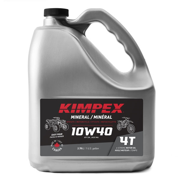 KIMPEX OIL ENGINE MOTO/ATV 10W40 3.78L MNRAL FV0003226