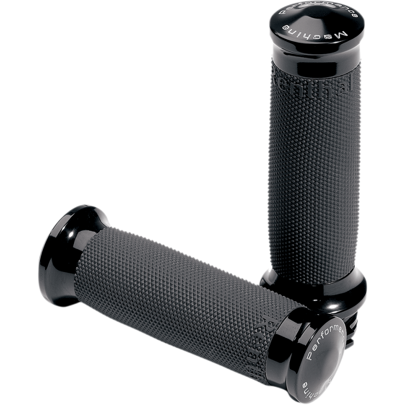 PERFORMANCE MACHINE 08-19 FLHT/FLHR BLACK CONTOUR GRIPS PR 0063-2020-B