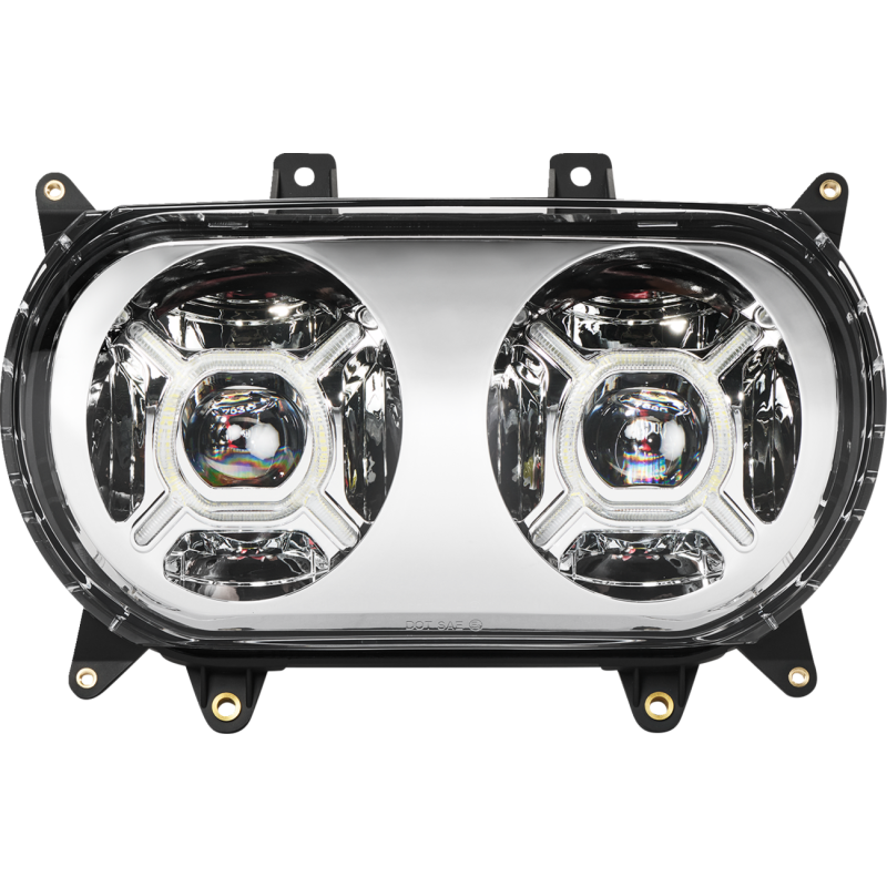 CUSTOM DYNAMICS HEADLIGHTS PGDBLX LED CHR PG-RG-C