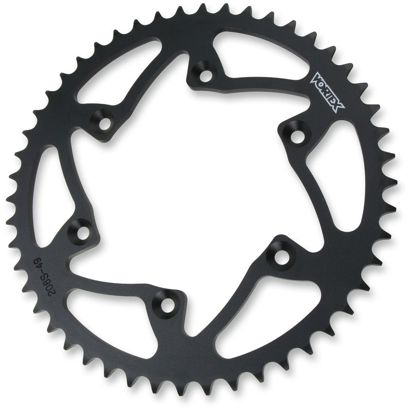 VORTEX SPROCKET VORTEX STEEL BLK 49T 208S-49