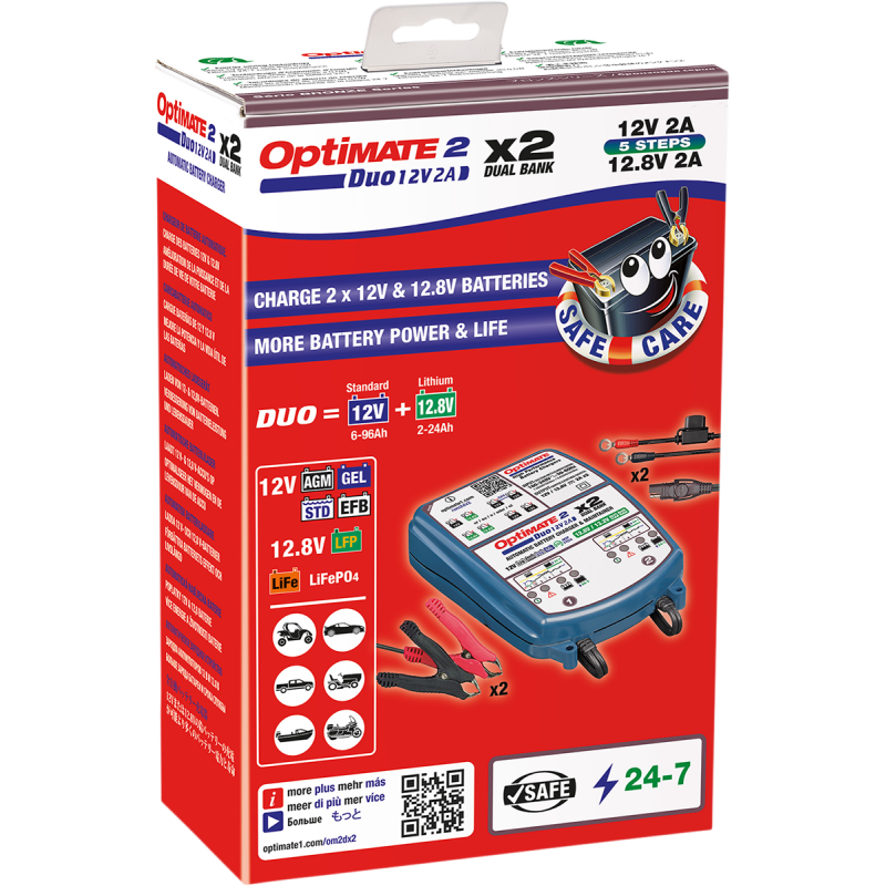 TECMATE OPTIMATE 2 DUO X2 BANK TM-571