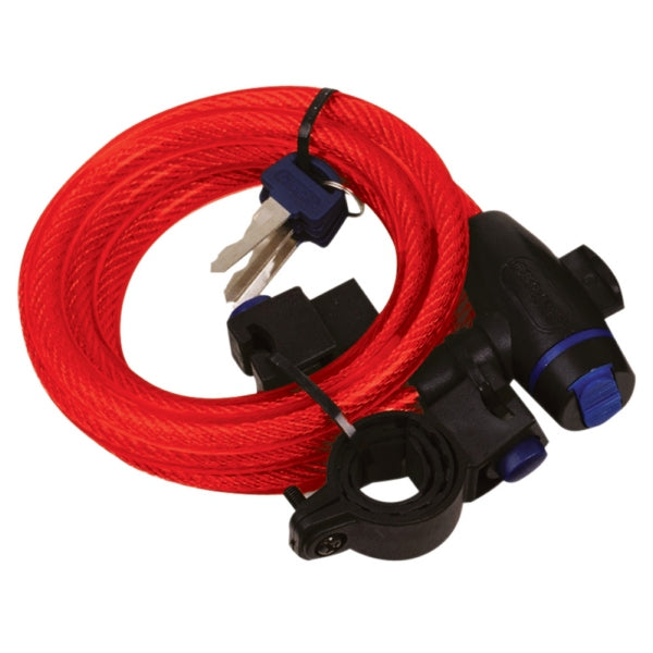 OXFORD PRODUCTS CABLE LOCK 1,8MX12MM RED OXFORD OF249