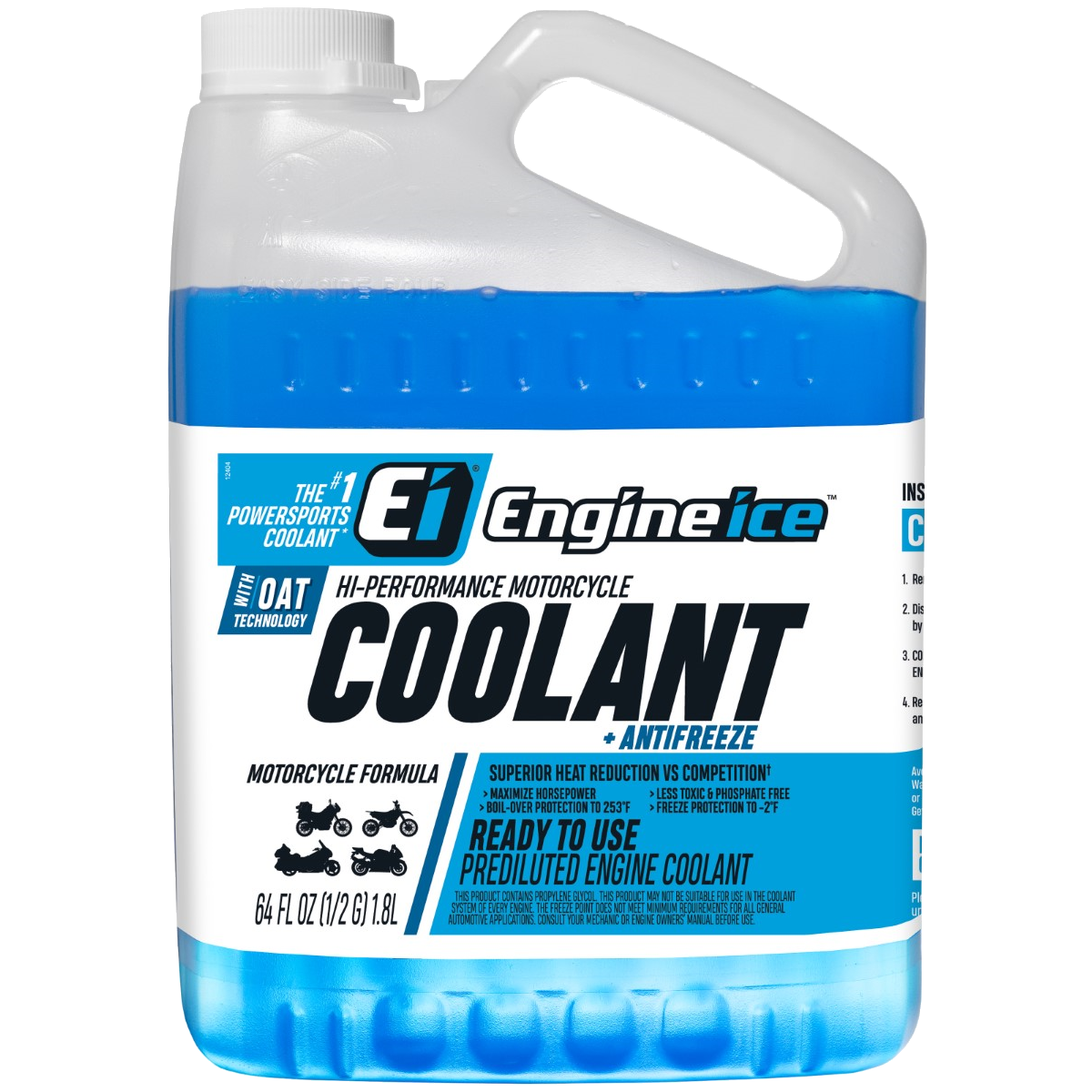 ENGINE ICE E.I COOLANT 1.89L 1/2 GAL (CS/4) 10850