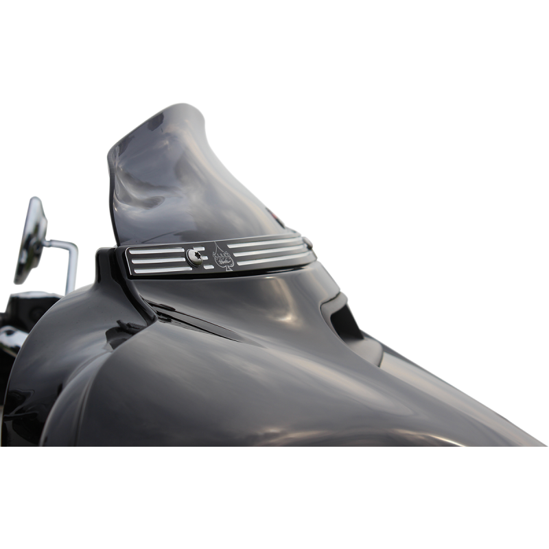 KLOCK WERKS WINDSHIELD FLR SL14-19 FLHT 4" DRK SMK KWW-01-0405