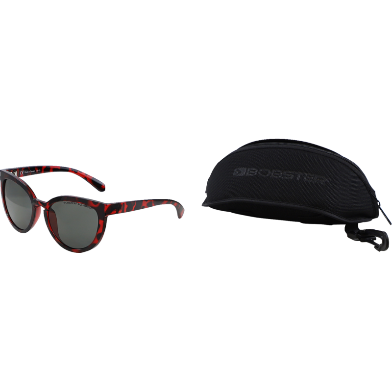 BOBSTER BOBSTER SAIL GLOSS RED TORTOISE FRAME SMOKED POLARIZED LENS BSAL001P