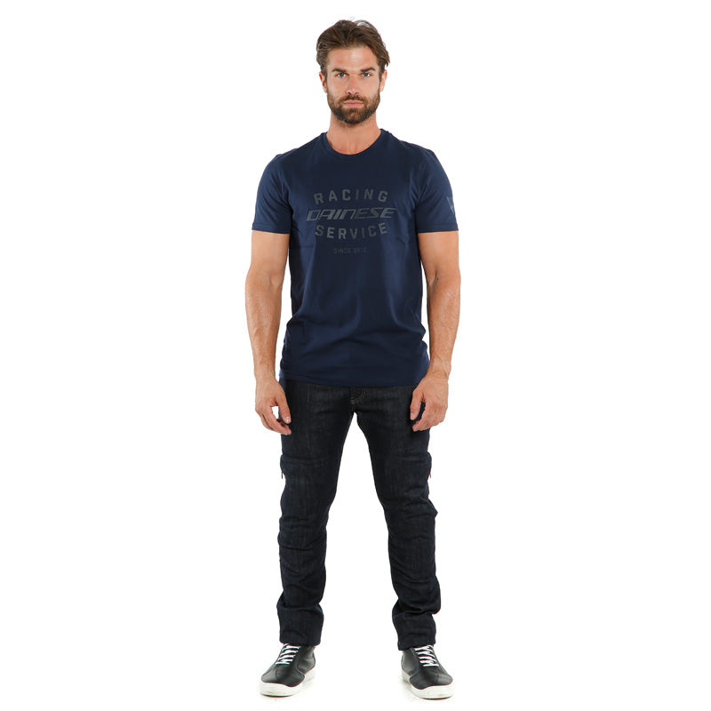DAINESE PADDOCK T-SHIRT BLACK-IRIS/BLACK-IRIS 1896806-Z08-XXL