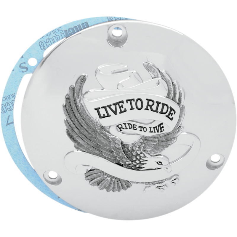DRAG SPECIALTIES 70-98 B/T CHR LIVE TO RIDE DERBY CVR 1107-0155
