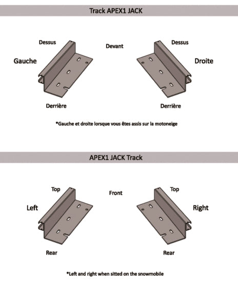 SEATJACK TRACKS APEX 2011 YAM QTY2 SEAT JACK T-AP11J