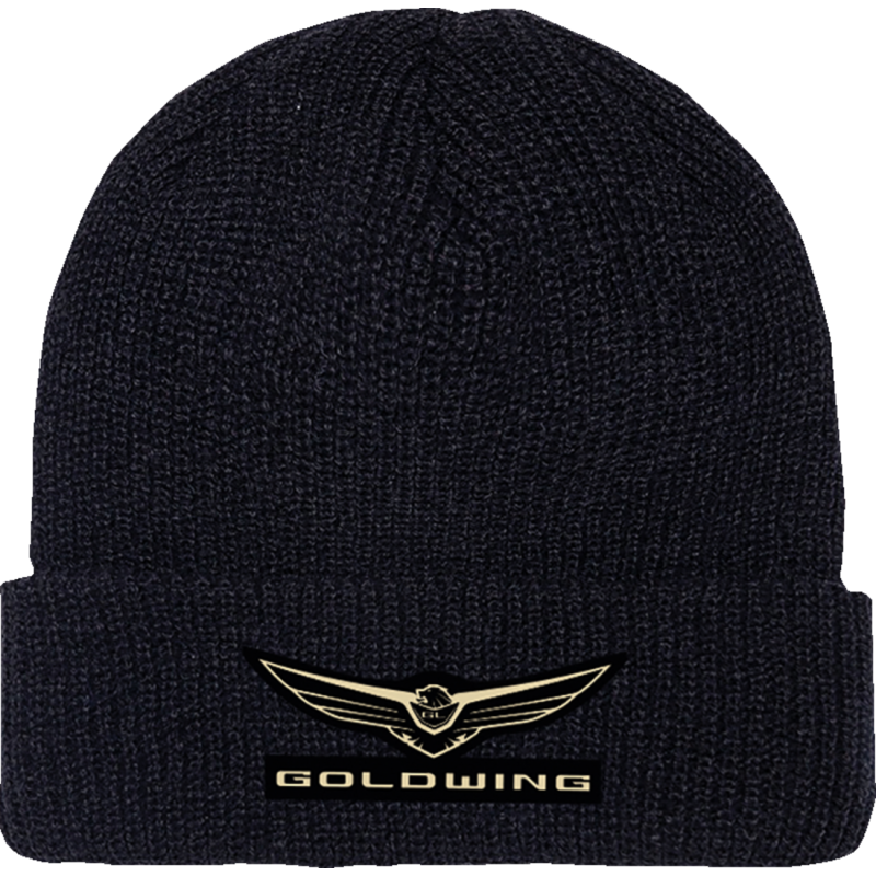 FACTORY EFFEX-APPAREL BEANIE W/POM GLDWNG BLK 25-86806