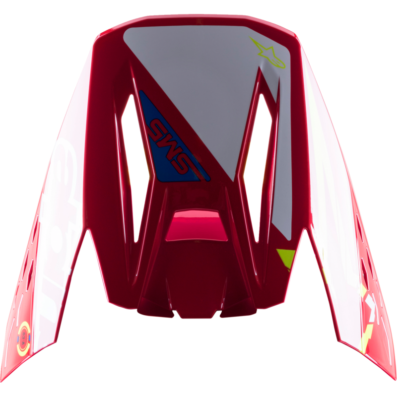 ALPINESTARS VISOR M5 ACTION RD/WT/YL 8986022-3325