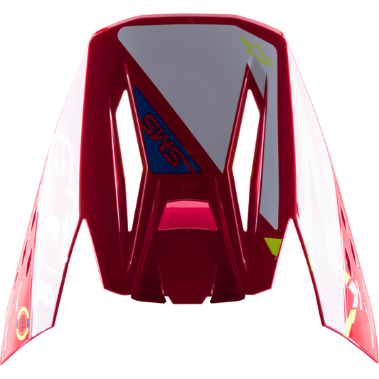 ALPINESTARS VISOR M5 ACTION RD/WT/YL 8986022-3325