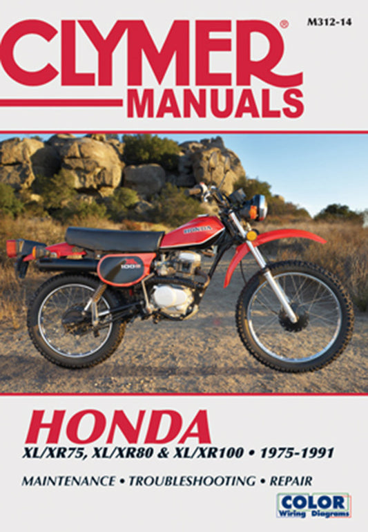 CLYMER 75-91 HONDA XL/XR75-100 MANUAL CM31214