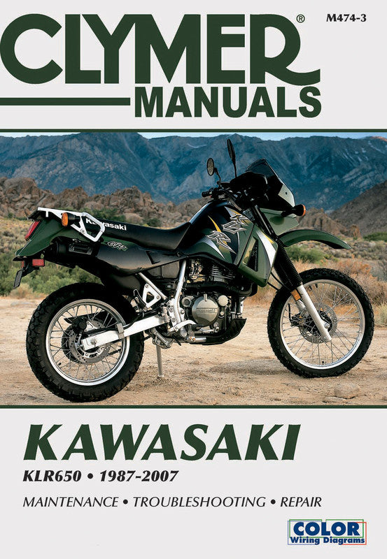 CLYMER 87-07 KAWASAKI KLR650 MANUAL CM4743
