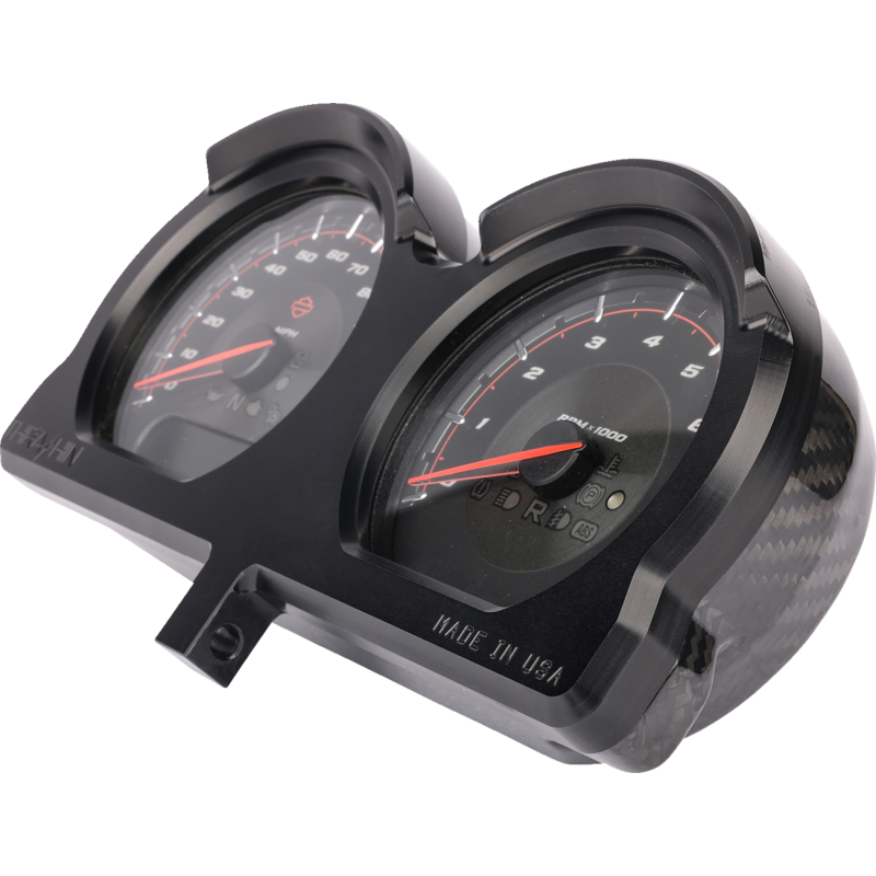 THRASHIN SUPPLY CO. GAUGE RELOC KT FLTR BLK  KT TSC-2707-1